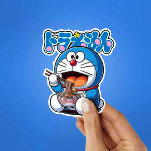 Doremon Sticker waterproof vinyl decal for laptop, bike, car & bottle