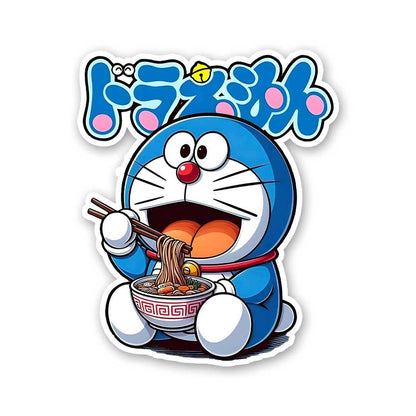 Doremon Sticker waterproof vinyl decal for laptop, bike, car & bottle