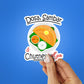 DOSA SAMBAR CHUTHEY Sticker waterproof vinyl decal for laptop, bike, car & bottle