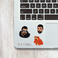 Drake mini sticker sheet waterproof vinyl decal for laptop, bike, car & bottle