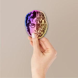 Dreamer Sticker Holographic Stickers waterproof vinyl decal for laptop, bike, car & bottle