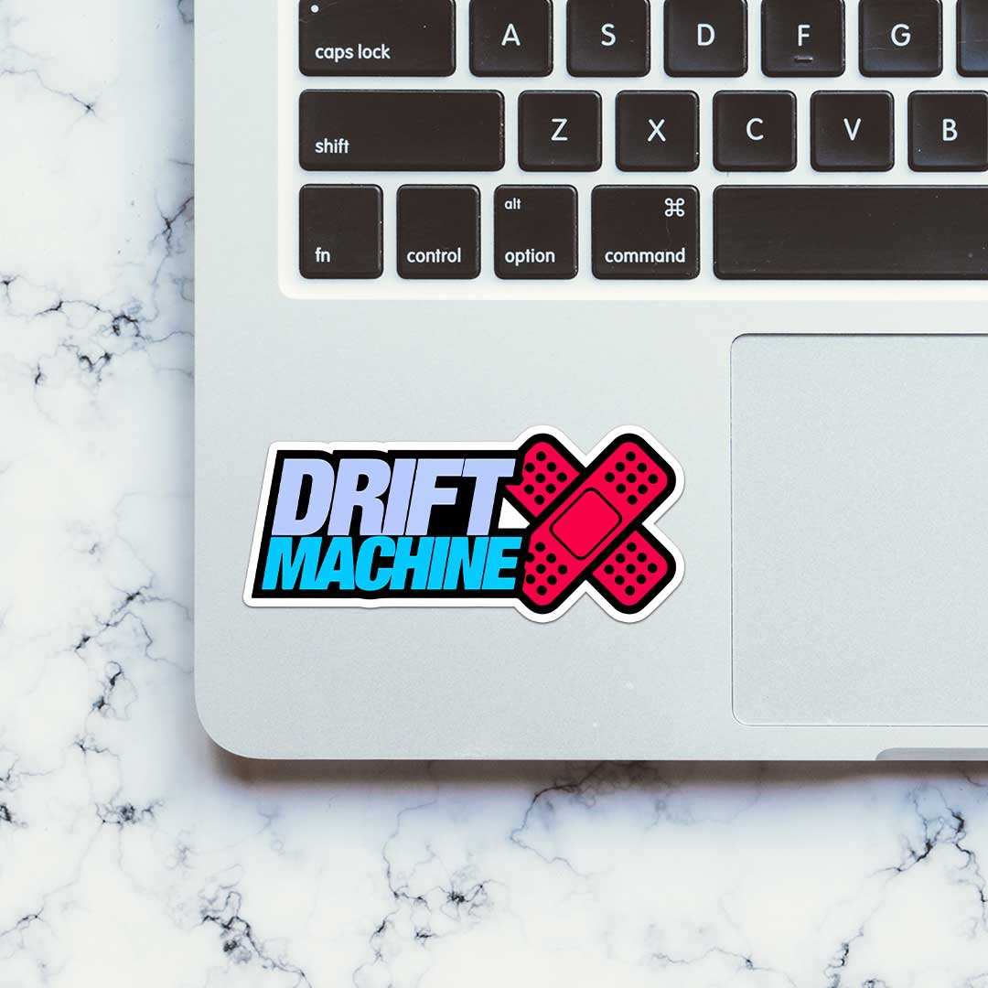 Drift Machine Sticker waterproof vinyl decal for laptop, bike, car & bottle