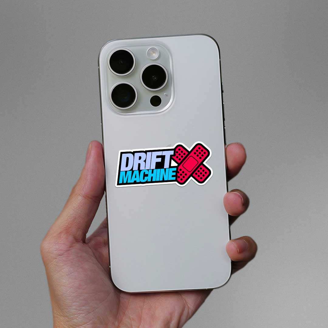 Drift Machine Sticker waterproof vinyl decal for laptop, bike, car & bottle