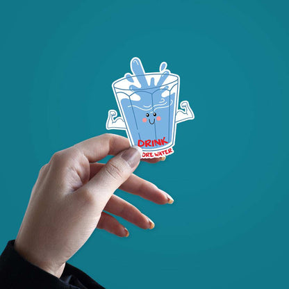 Drink More Water Sticker - STICK IT UP
