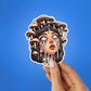 Drippy Mashroom Girl Sticker waterproof vinyl decal for laptop, bike, car & bottle