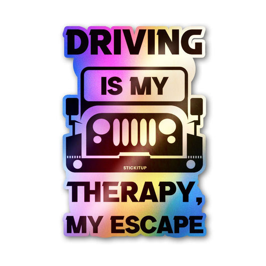 Driving Therapy Sticker Holographic Stickers - STICK IT UP