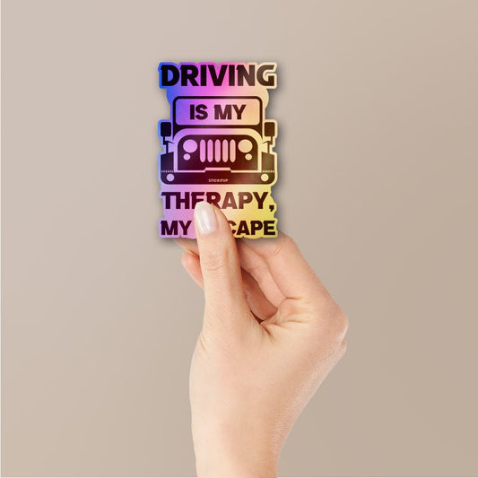 Driving Therapy Sticker Holographic Stickers - STICK IT UP