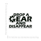 Drop a gear Bumper Sticker waterproof vinyl decal for laptop, bike, car & bottle
