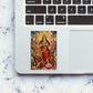 Durga Maa With Lion Glitter Sticker - Glitter Stickers | STICK IT UP