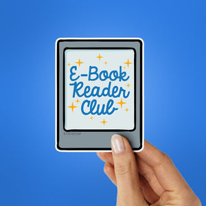 E Book Reader Sticker waterproof vinyl decal for laptop, bike, car & bottle