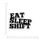 eat sleep Bumper Sticker waterproof vinyl decal for laptop, bike, car & bottle