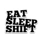 eat sleep Bumper Sticker waterproof vinyl decal for laptop, bike, car & bottle