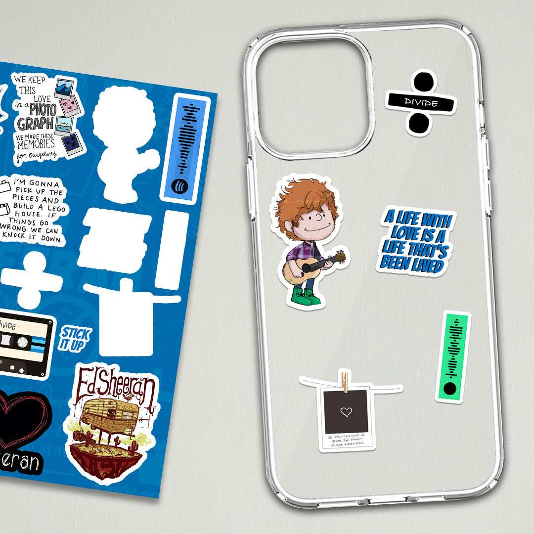 ED SHEERAN mini sticker sheet - STICK IT UP