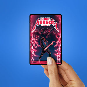 EDDIE MUNSON Sticker waterproof vinyl decal for laptop, bike, car & bottle