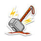 Electric Hammer Bumper Sticker waterproof vinyl decal for laptop, bike, car & bottle