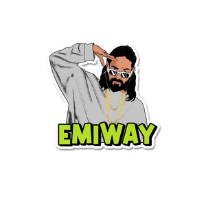 Emiway Sticker waterproof vinyl decal for laptop, bike, car & bottle