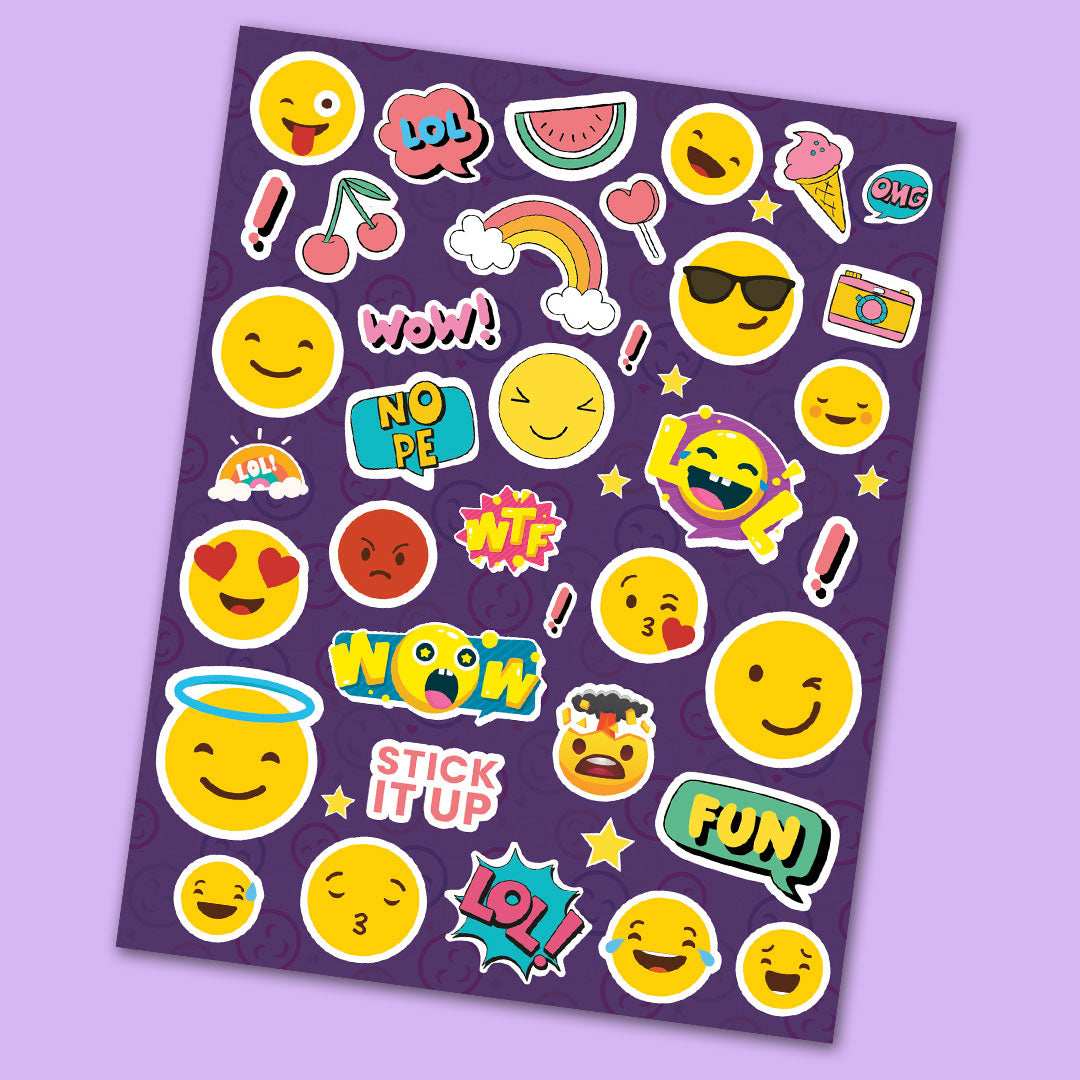 Emojies Mini Stickers Sheet - STICK IT UP