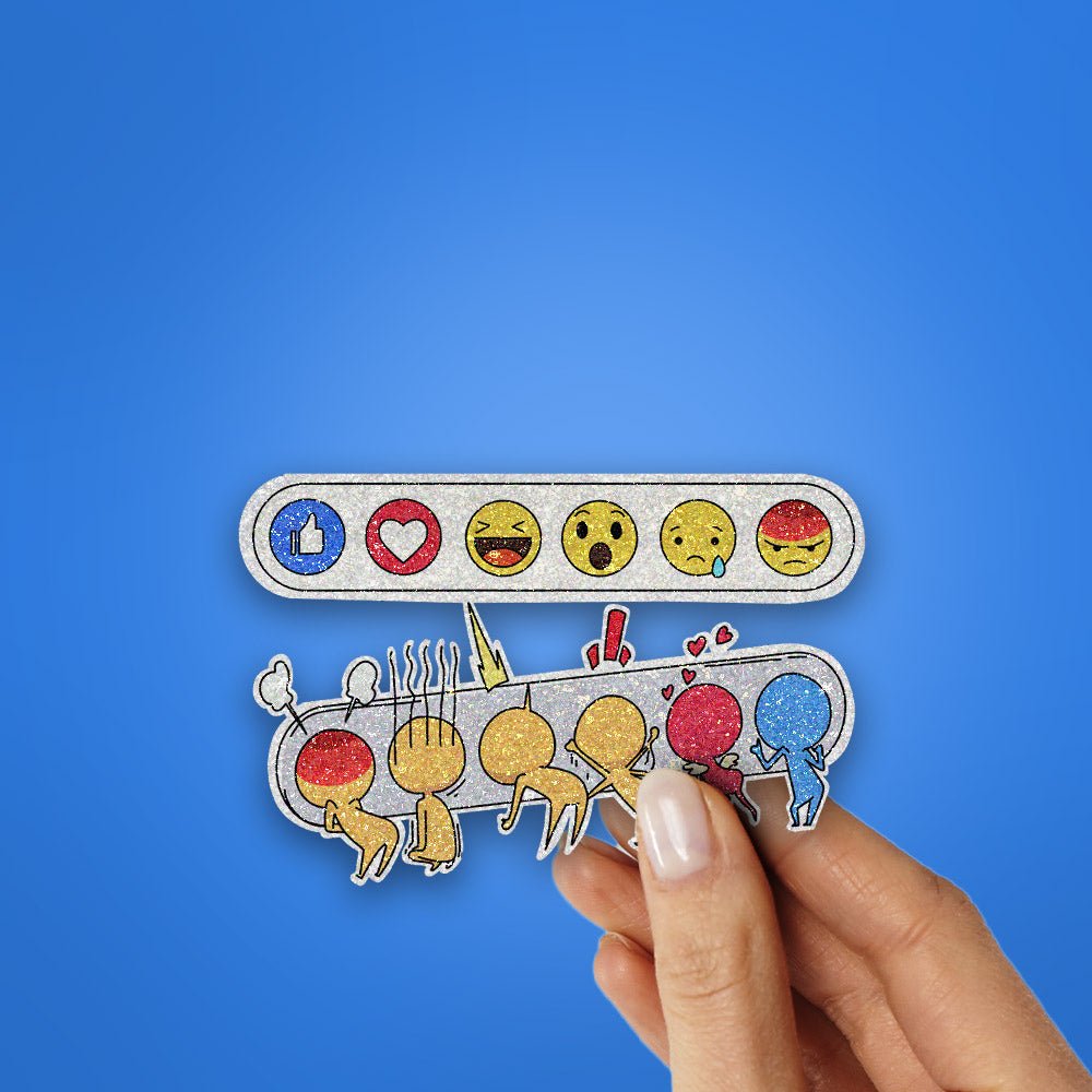 Slitter Sticker Buy Emojis Sticker Glitter Sticker Online | Premium Waterproof Vinyl ...