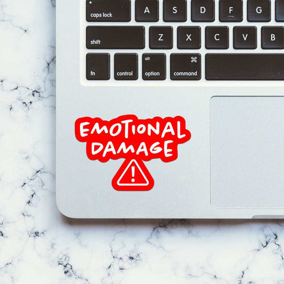 Emotional Damage sticker waterproof vinyl decal for laptop, bike, car & bottle