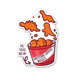Emotional Support Nuggets Sticker waterproof vinyl decal for laptop, bike, car & bottle