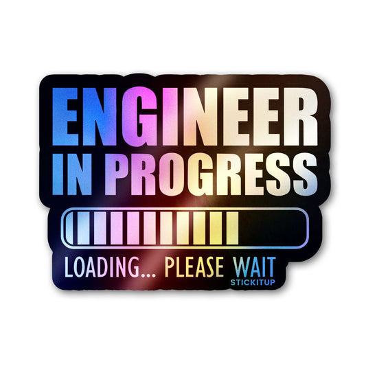 Engineer On Duty Holographic Stickers - STICK IT UP