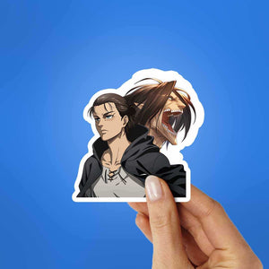 Eren Sticker waterproof vinyl decal for laptop, bike, car & bottle