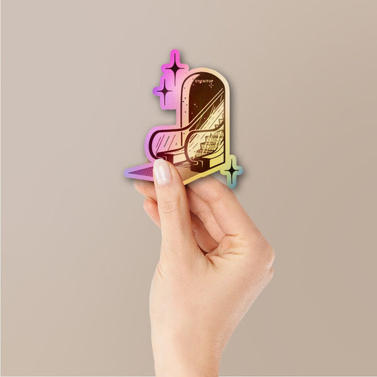 Escalator To The Stars Holographic Stickers - STICK IT UP