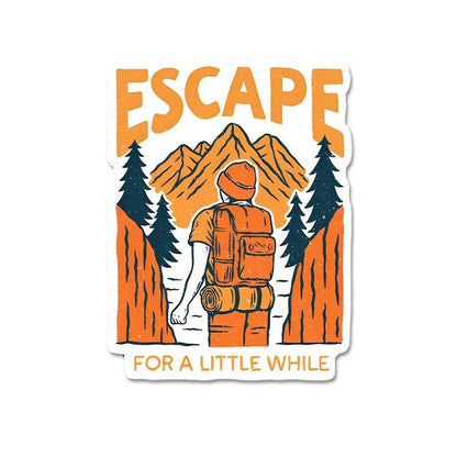 Escape For A Little While Sticker - STICK IT UP