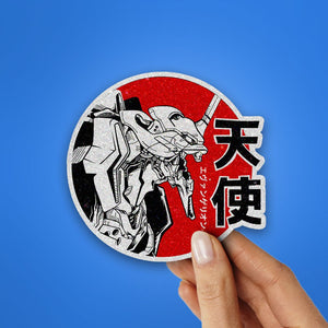 Evangelion Glitter Sticker waterproof vinyl decal for laptop, bike, car & bottle