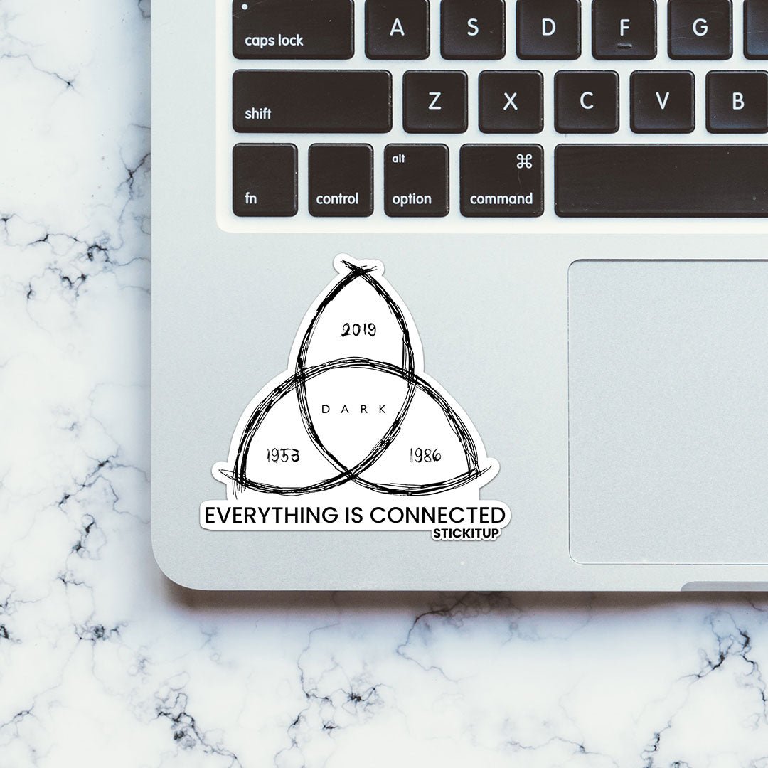 EVERYTHING IS CONNECTED Sticker waterproof vinyl decal for laptop, bike, car & bottle