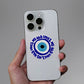Evil eye - No Bad Vibes Glitter Sticker waterproof vinyl decal for laptop, bike, car & bottle