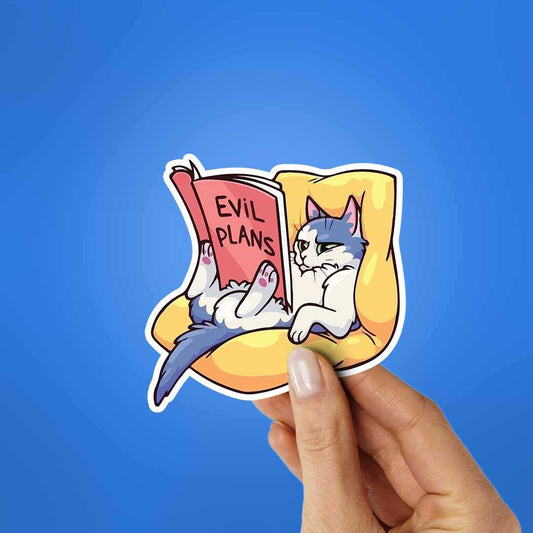 Evil Plans Sticker - STICK IT UP