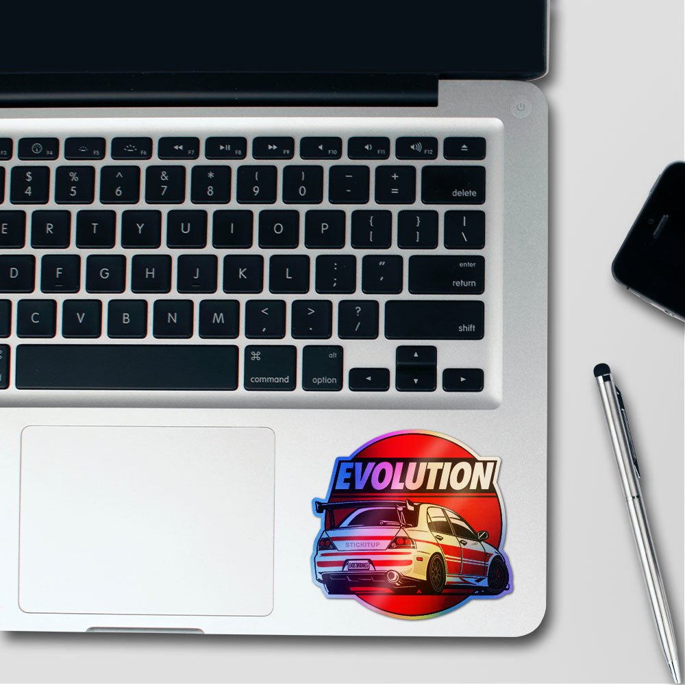 Evolution Red Racer Holographic Stickers - Holographic stickers | STICK IT UP