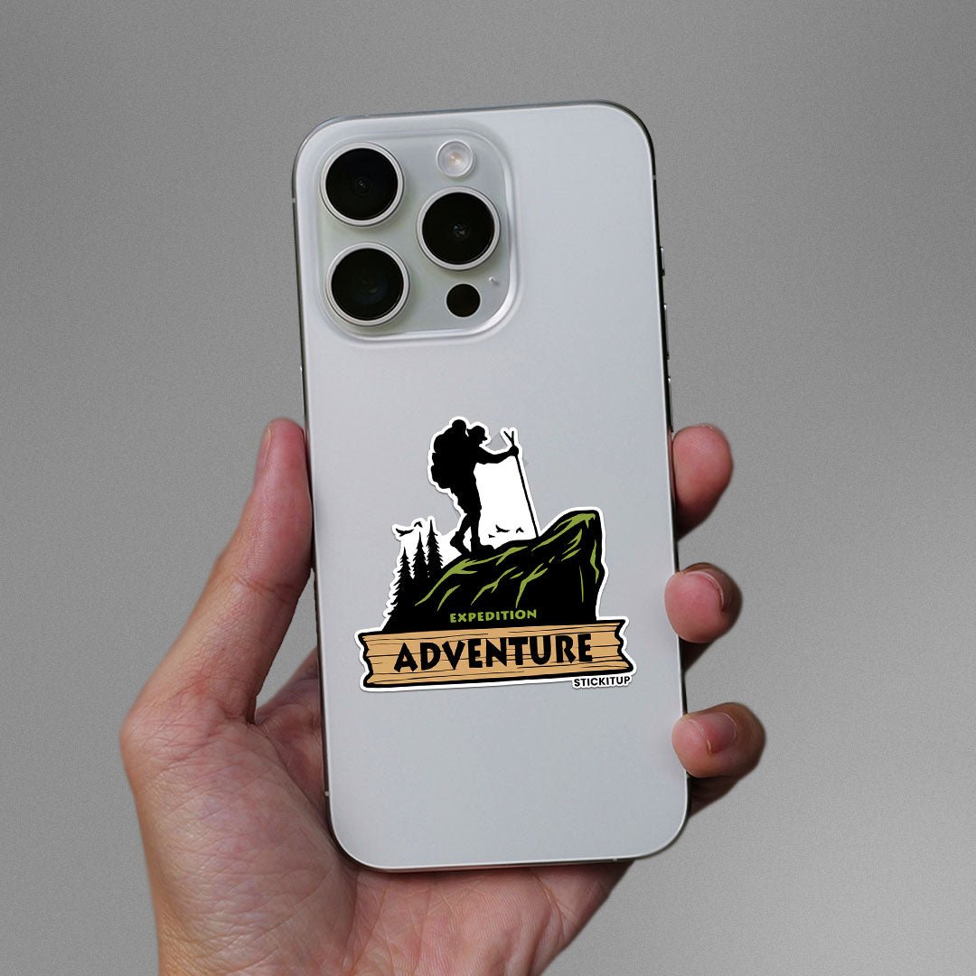 Expedition Adventure Sticker waterproof vinyl decal for laptop, bike, car & bottle