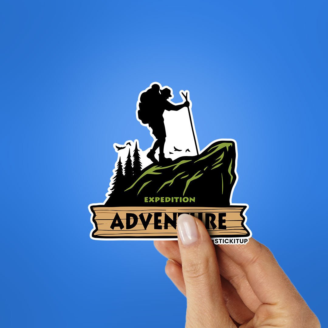 Expedition Adventure Sticker waterproof vinyl decal for laptop, bike, car & bottle