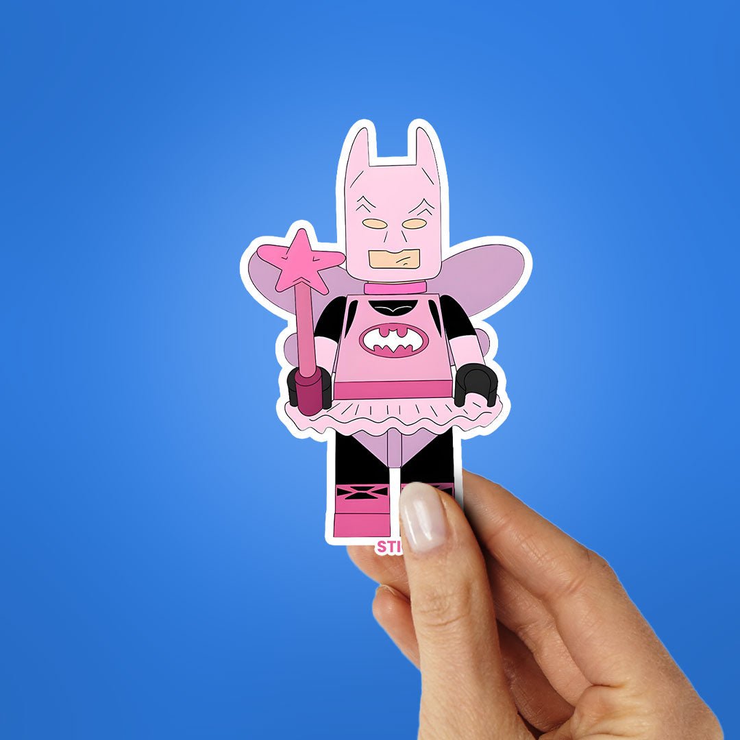 FAIRY BATMAN LEGO Sticker waterproof vinyl decal for laptop, bike, car & bottle