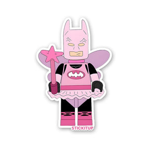FAIRY BATMAN LEGO Sticker waterproof vinyl decal for laptop, bike, car & bottle