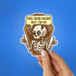 Feel Dead Inside But I'M Ok Sticker waterproof vinyl decal for laptop, bike, car & bottle