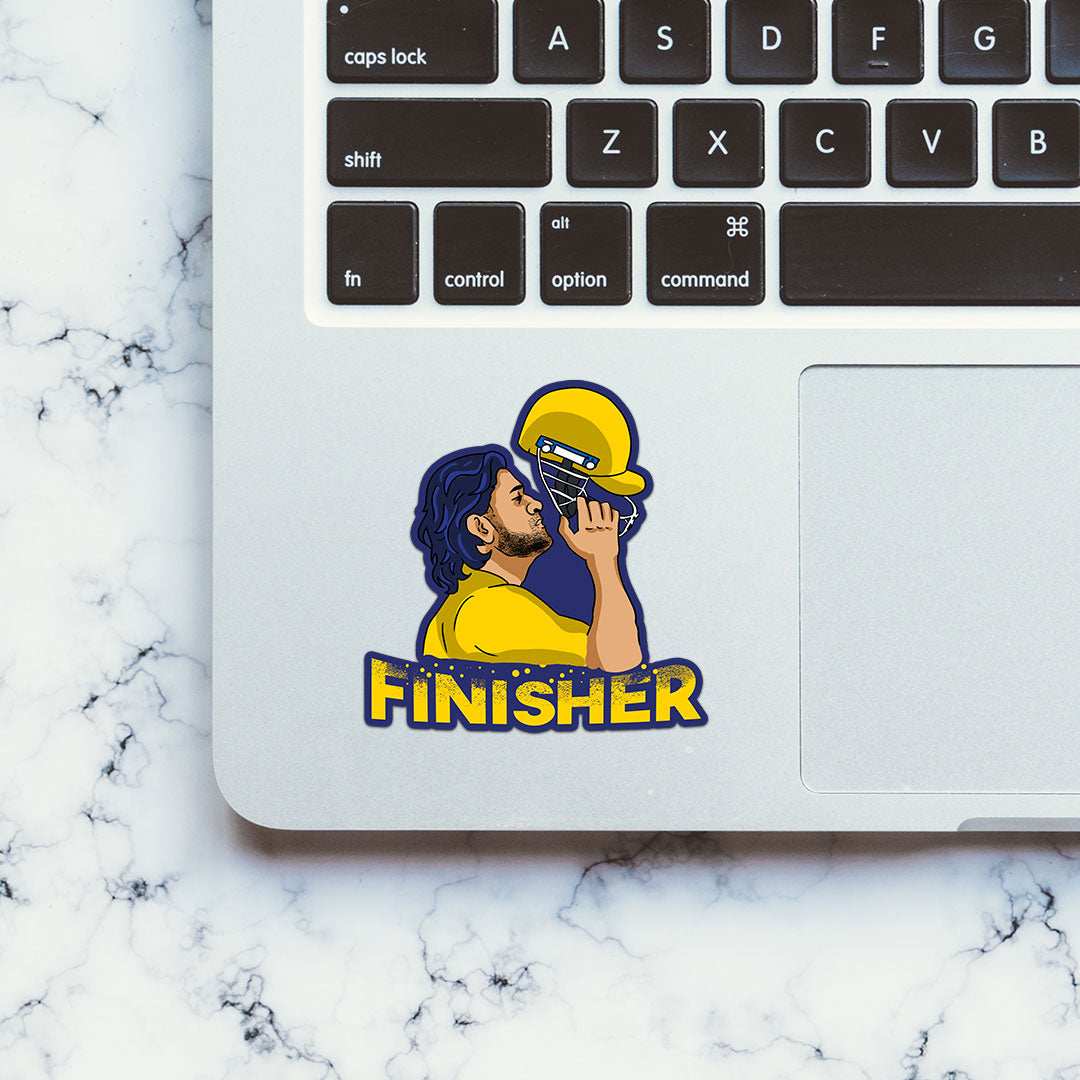 Finisher Sticker waterproof vinyl decal for laptop, bike, car & bottle