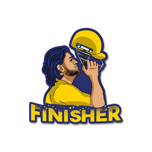 Finisher Sticker waterproof vinyl decal for laptop, bike, car & bottle