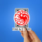 Fire and Blood Sticker - Stickers | STICK IT UP