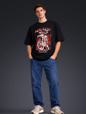 FKN FAST OVERSIZED T - SHIRT - STICK IT UP