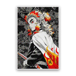 Flame Haired Warrior Glitter Sticker - Glitter Stickers | STICK IT UP
