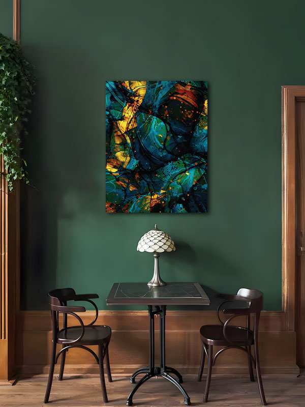 Flow Of Ink Canvas Art waterproof vinyl decal for laptop, bike, car & bottle