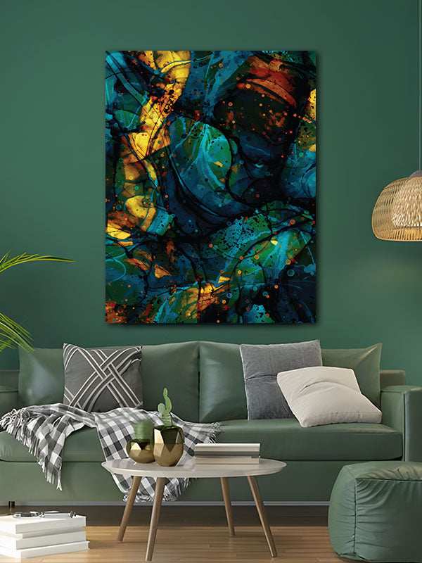 Flow Of Ink Canvas Art waterproof vinyl decal for laptop, bike, car & bottle