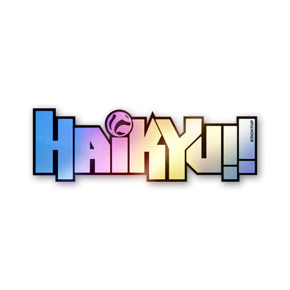 Fly High Volleyball Holographic Stickers