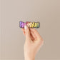 Fly High Volleyball Holographic Stickers - Holographic stickers | STICK IT UP
