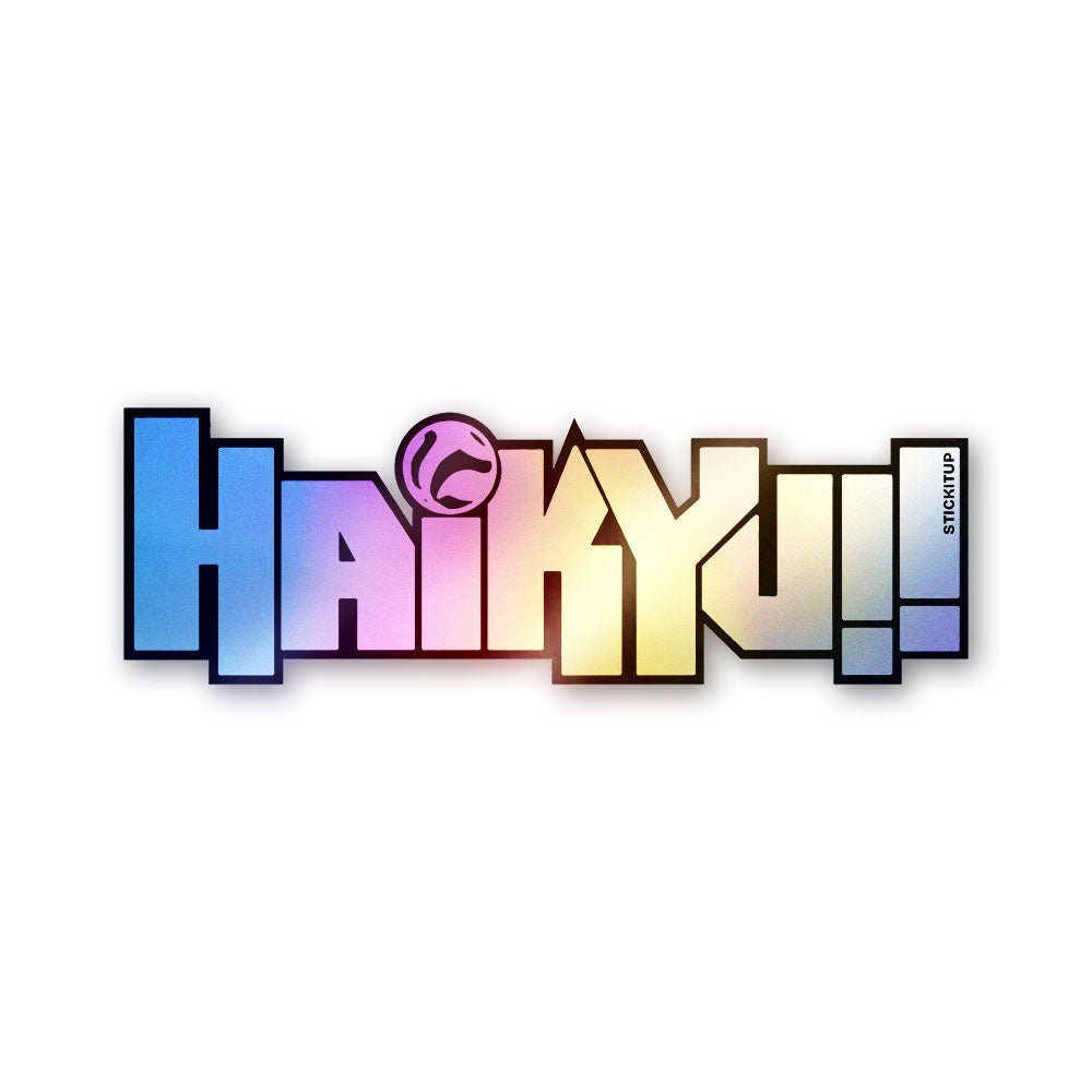 Fly High Volleyball Holographic Stickers - Holographic stickers | STICK IT UP
