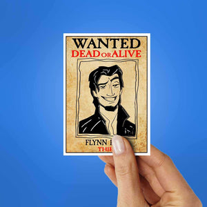 Flynn Rider Sticker waterproof vinyl decal for laptop, bike, car & bottle