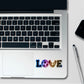 Football Love Holographic Stickers waterproof vinyl decal for laptop, bike, car & bottle